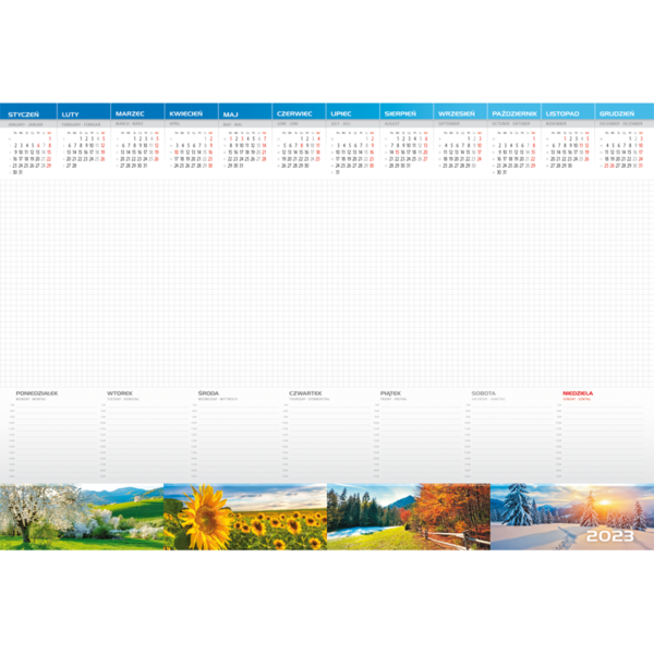 kalendarz biurkowy biuwar TECHNICZNY | BWA124