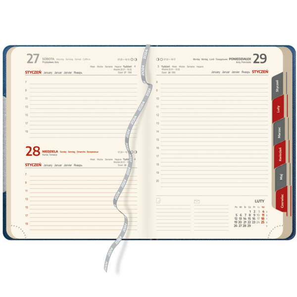 kalendarz książkowy A5 dzienny | KK08