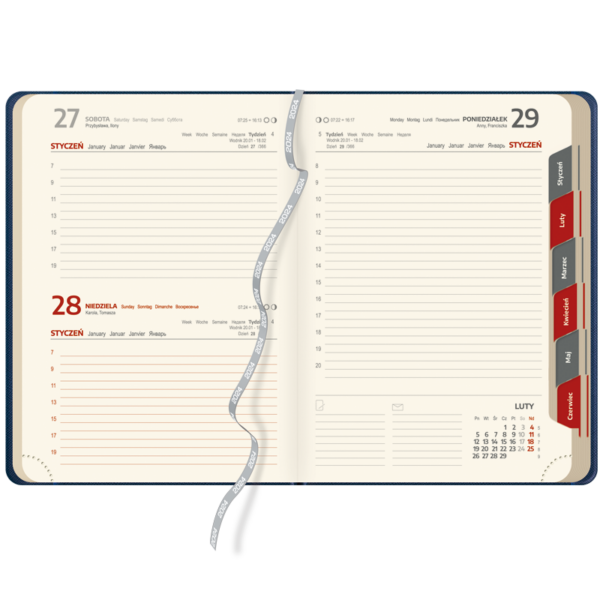 kalendarz książkowy A5 dzienny | KK12