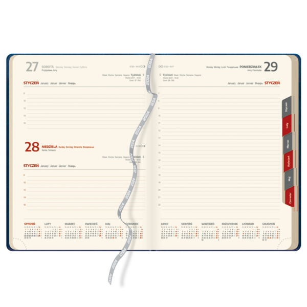 kalendarz książkowy A4 dzienny | KK39
