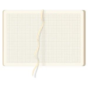 Blok notesowy A4 kremowy w kratkę | BLN128