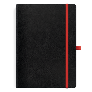 Notes A5 szyty z uchwytem na długopis i gumką zamykającą | N03