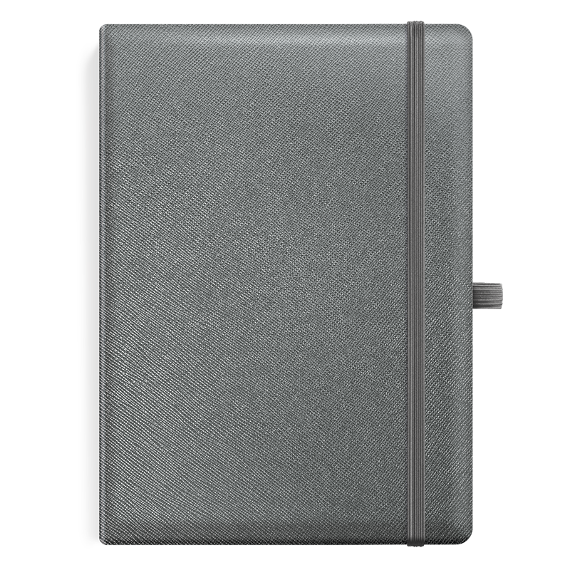 Notes A5 szyty z uchwytem na długopis i gumką zamykającą | N06
