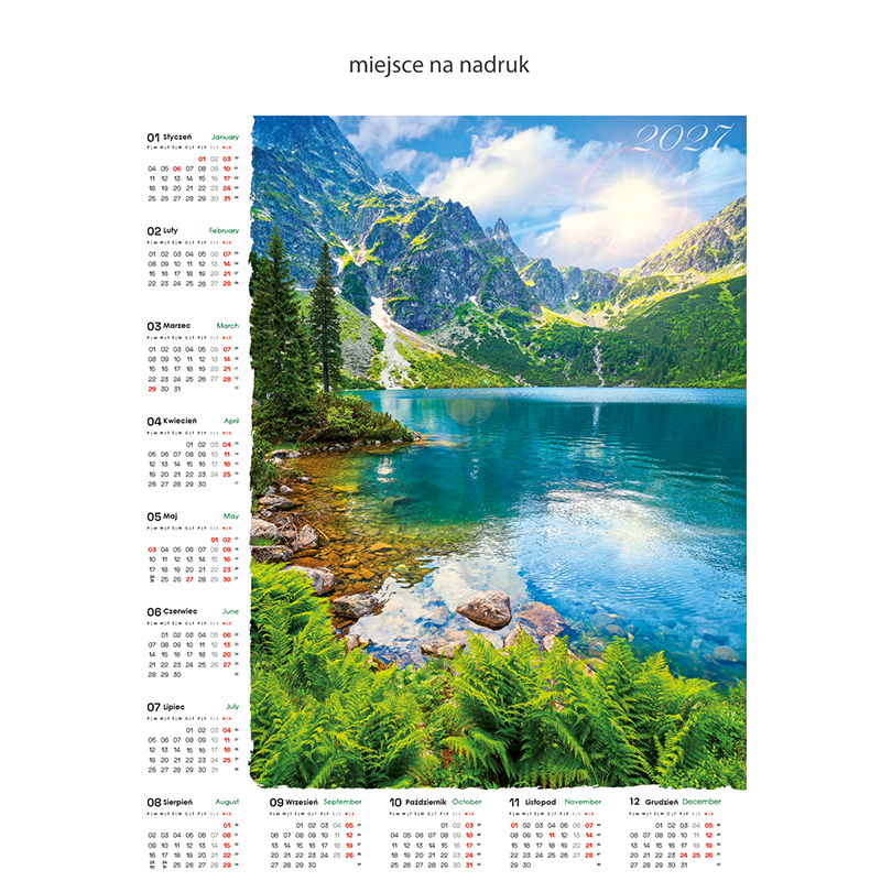 Kalendarz plakatowy MORSKIE OKO | B73
