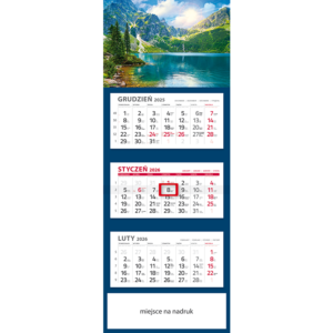 Kalendarz trójdzielny MORSKIE OKO | T88